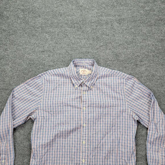 Brooks Brothers Red Fleece Shirt Mens Large Checkered Button Down Long‎ Sleeve - Picture 3 of 8